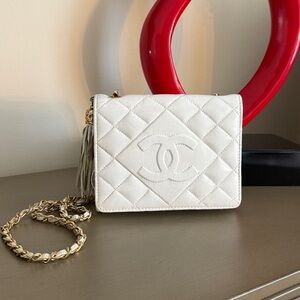Vintage Chanel Quilted Bag with Gold Chain
